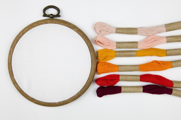 výšivka pripravená na rám